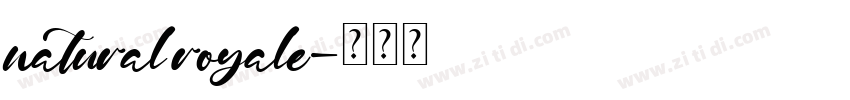 natural royale字体转换